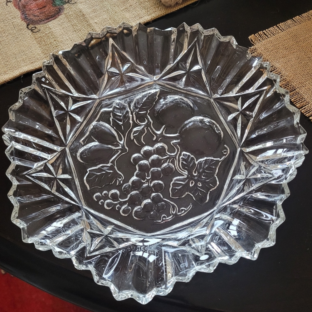 Beautiful Scalloped Edge Glass Dish